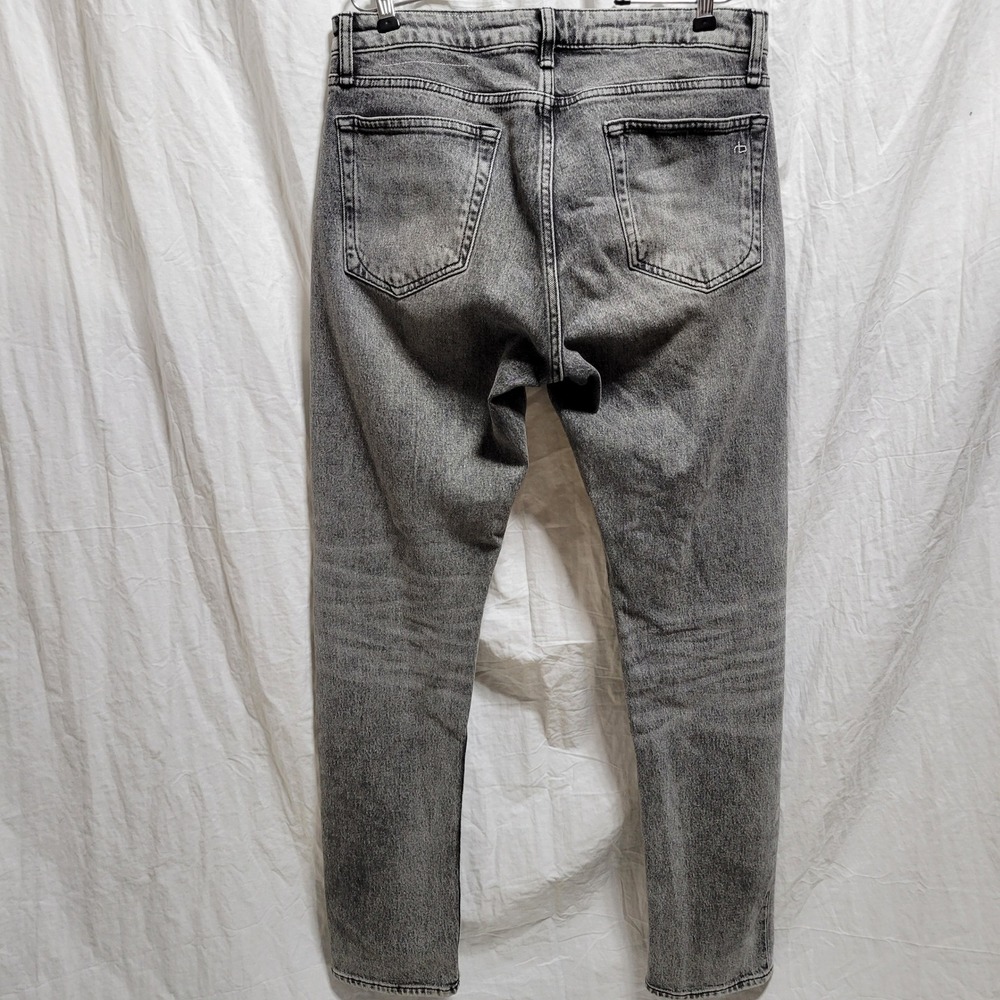 Rag & Bone Fit 3 Athletic Fit Gray Denim Jeans Mens Size 31X32 Dixon Color - Picture 2 of 6